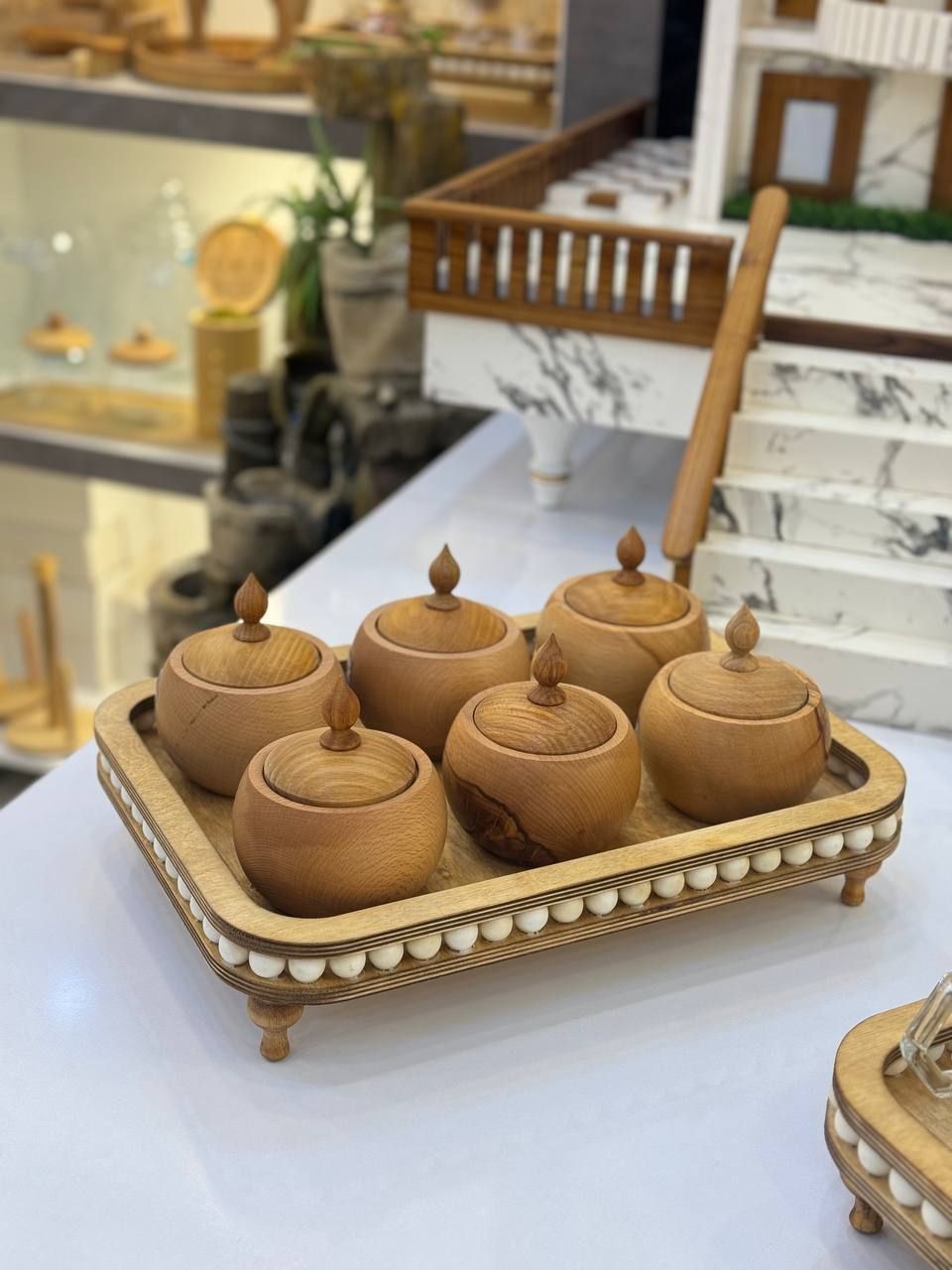 ست پذیرایی مهره دار مستطیل